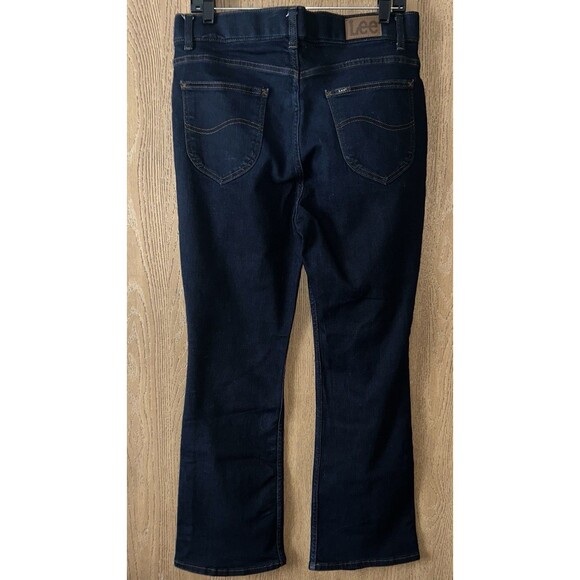 Lee High Rise Slim Fit Boot Cut Women’s 14P Dark  Wash Denim Jeans - Picture 10 of 10